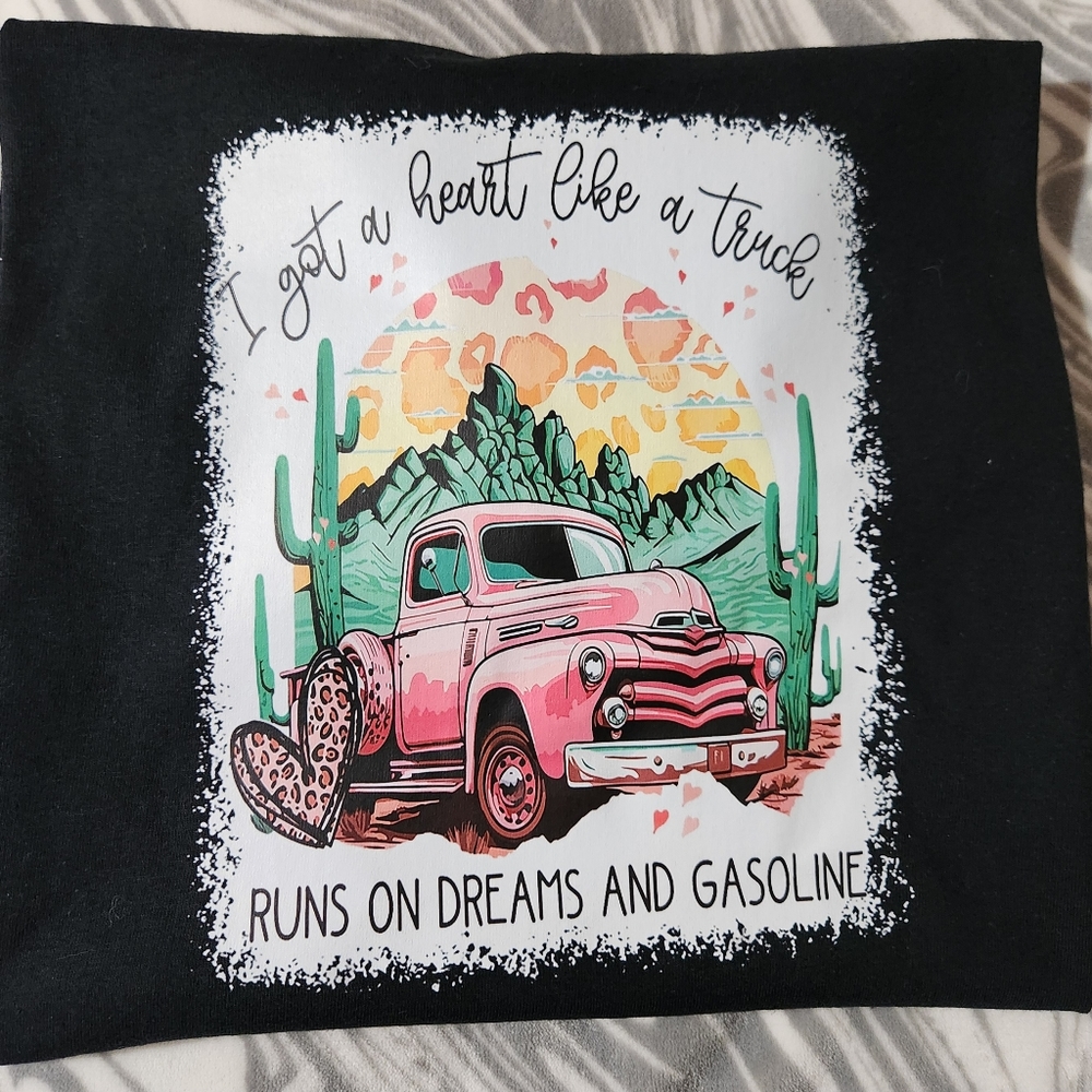 Heart Like a Truck Handmade Graphic Tee - Picture 3 of 4